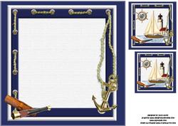 8x8 Lets Go Sailing Insert Plate
