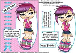 The Teen Diva - on Being a Teenager Quick Card