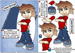 Teen Boy Being a Teenager