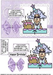 Stella and the Birthday Gift Quick Card