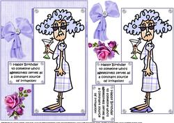 Stella's Friend is Ageless Quick Card