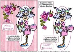 Stella is Having the Time of Her Life Quick Card