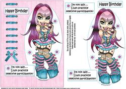 The Teen Diva is Selective Quick Card