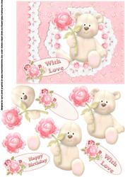 Beary Cute Roses with Love