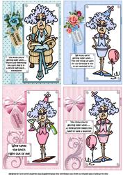 Selection of Four Stella Birthday Toppers