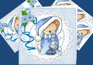 8x8 Blue Snuggle Christmas Mini Kit