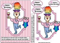 Edna and Her Bathing Suit Quick Card
