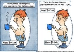 Bert Has Something Extra Quick Card