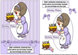 Lucy Has Birthday Wises Quick Card