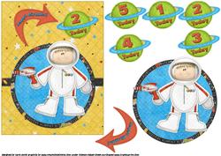 Spaceman Birthday Boy Age 1-5 Quick Card