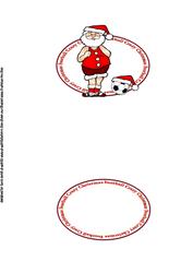Santa's Football Crazy Christmas Insert
