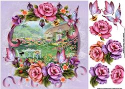 8x8 Afternoon Tea in the Flower Garden