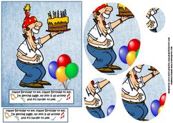 Jim Sings Happy Birthday to Himself Quick Card
