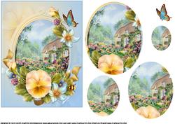 In an English Country Garden Oval Pyramid