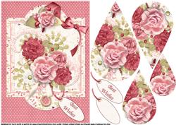 Shabby Chic Best Wishes Teardrop Pyramid