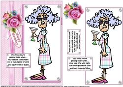 Stella Loves a Good Night Out Quick Card