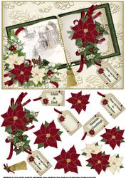 A Christmas Book Scene Green