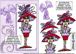 Stella is Fabulous in Her Red Hat