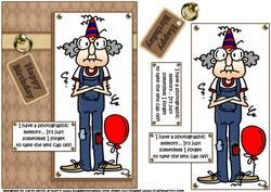 Gus and His Photographic Memory Quick Card
