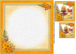8x8 Gathering in the Hay Scene Insert Plate
