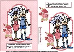 Stella and Gus Married for Many Years Quick Card