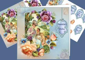 8x8 English Roses Anniversary Mini Kit