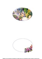 The Mediterranean Patio with Flowers Insert