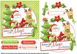 Santa's Magic Christmas Quick Card