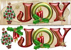 Large Dl Jeweled Joy Christmas