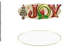 Large Dl Jeweled Joy Christmas Insert