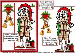 Gus Sends Stella Christmas Wishes Quick Card