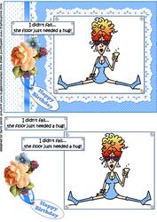 Rita Didn't Fall Quick Card