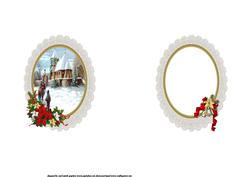 Red Green and Gold Vintage Christmas Side Stacker Insert