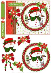 Christmas Joy Snowman Quick Card
