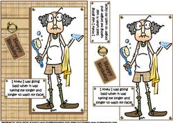 Gus Takes Longer to Wash His Face Quick Card