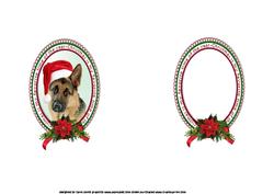 German Shepherd Christmas Wishes Insert