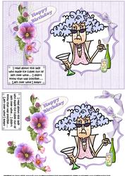 Stella and Left Over Wine Quick Card