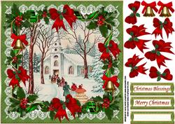8x8 Vintage Christmas Walk to Church