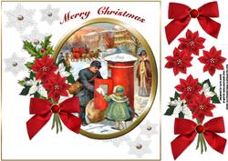8x8 Vintage Christmas Postman