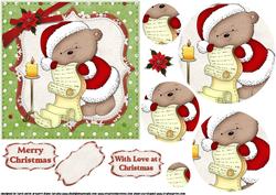 Teds Christmas List Pyramid Sheet