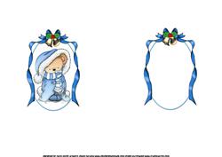 Christmas Snuggle Bear Blue Insert