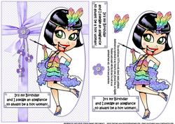 Frieda Flapper is Hot Quick Card