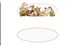 Believe Christmas Large Dl Insert