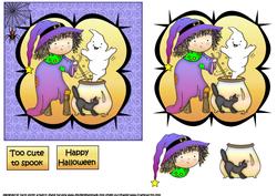 Too Cute to Spook Halloween Quick Card