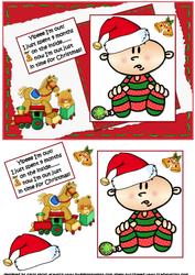 Yippe I'm Out New Christmas Baby Quick Card