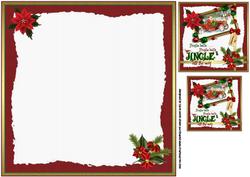 8x8 Jingle All the Way with Vintage Santa Insert Plate