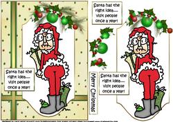Gus Says Santa Has the Right Idea Quick Card