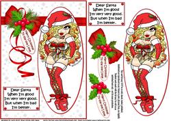Xmas Hottie Christmas Wishes to the One I Love Quick Card