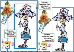 Nurse Stella Get Well Soon Quick Card