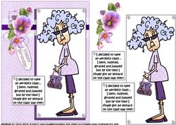 Stella and Her Aerobics Class Quick Card